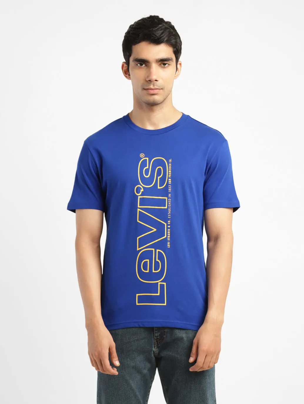 Men's Solid Crew Neck T-Shirt 1