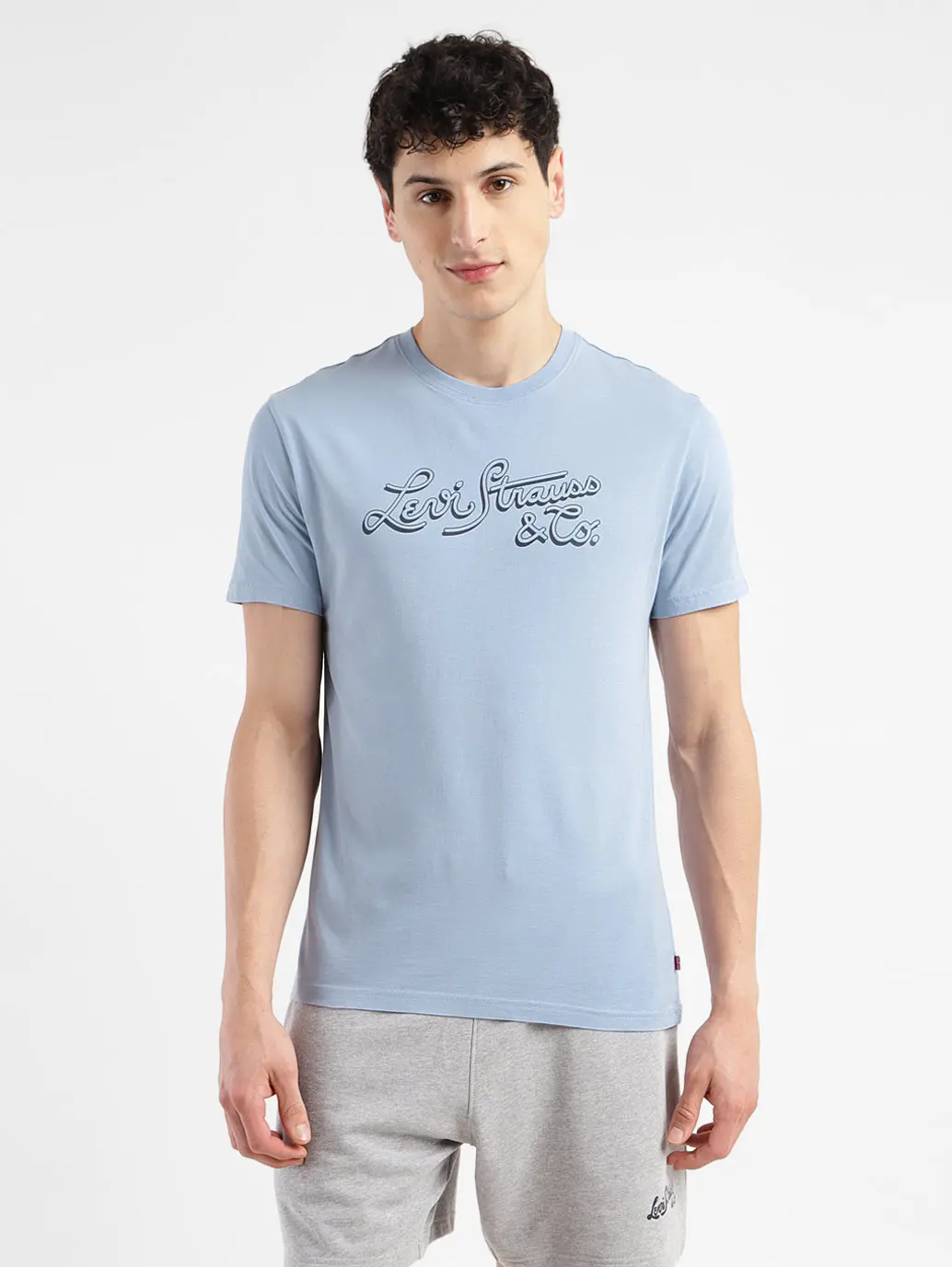 Men's Brand Logo Crew Neck T-Shirt 1