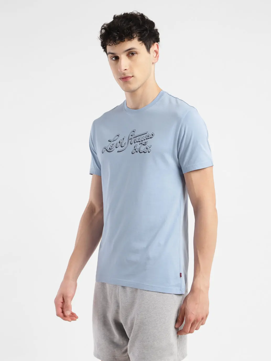 Men's Brand Logo Crew Neck T-Shirt 4