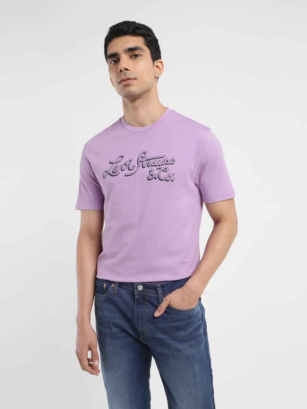 Men's Brand Logo Crew Neck T-Shirt 1