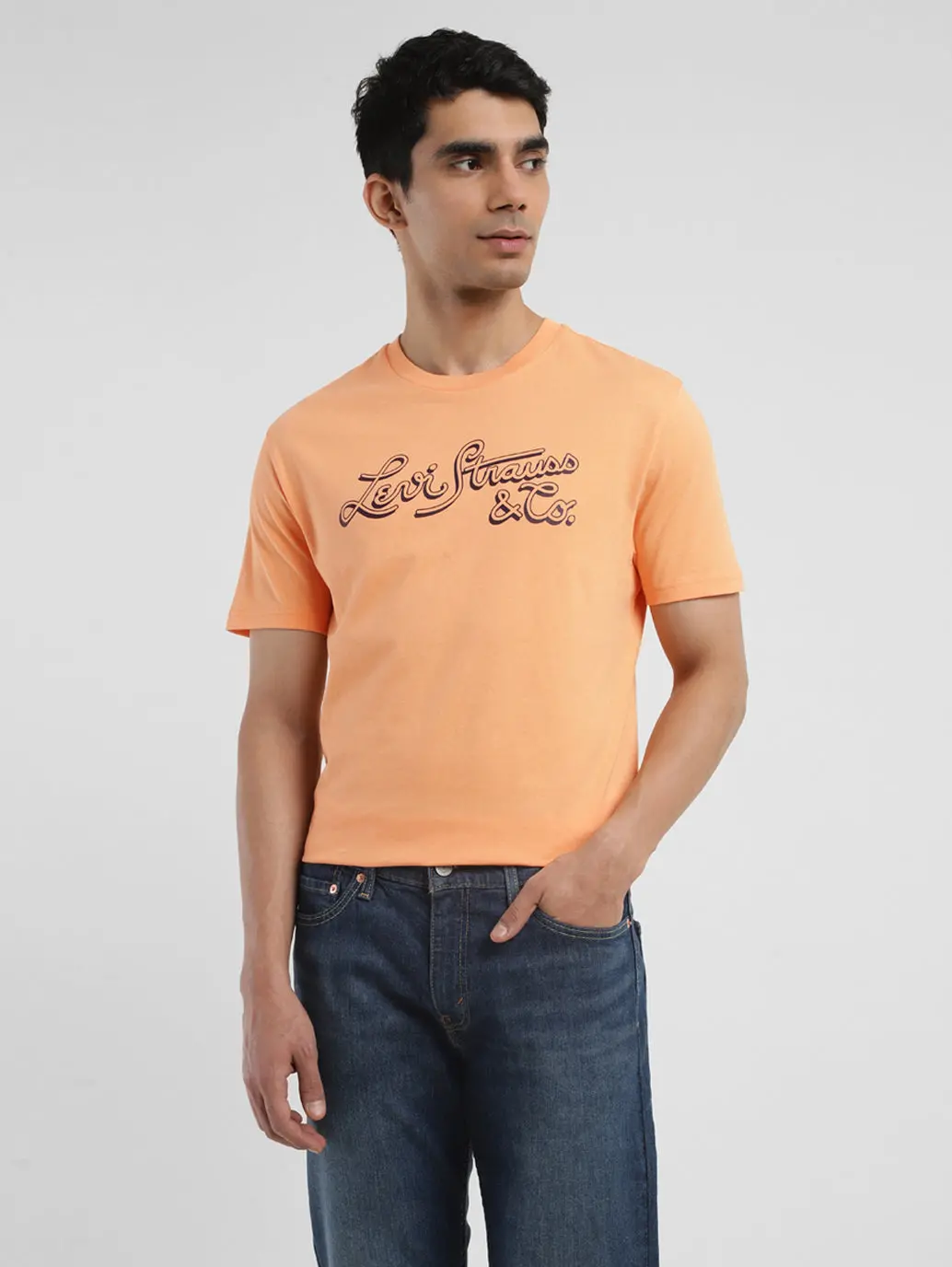 Men's Brand Logo Crew Neck T-Shirt 1