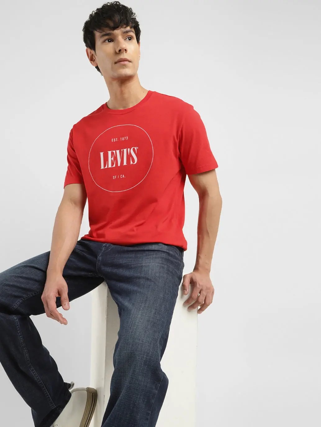 Men's Brand Logo Crew Neck T-Shirt 1
