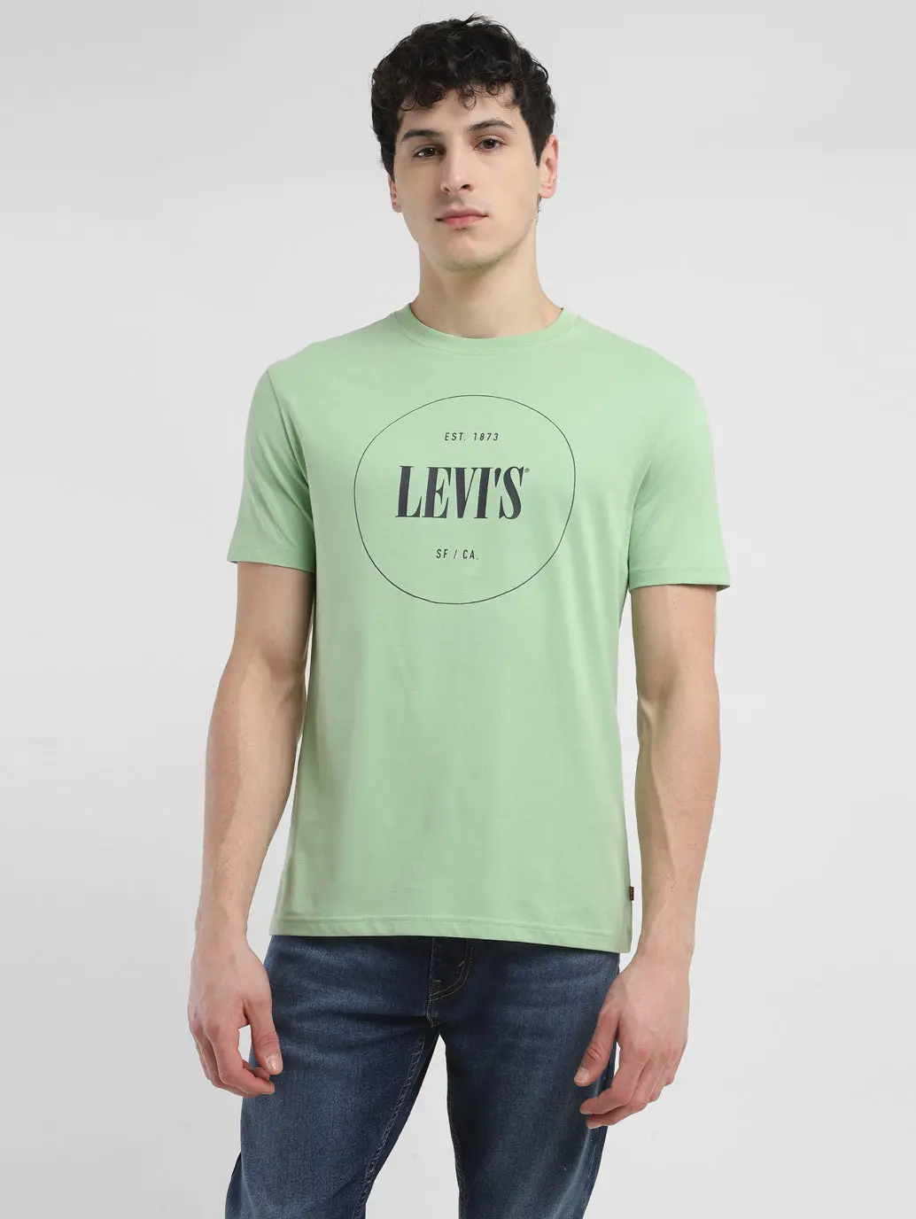 Men's Brand Logo Crew Neck T-Shirt 1