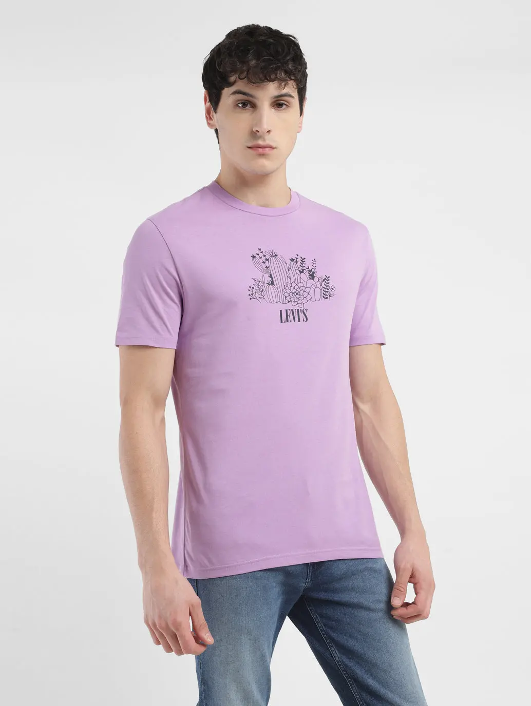 Men's Graphic Print Crew Neck T-Shirt 1