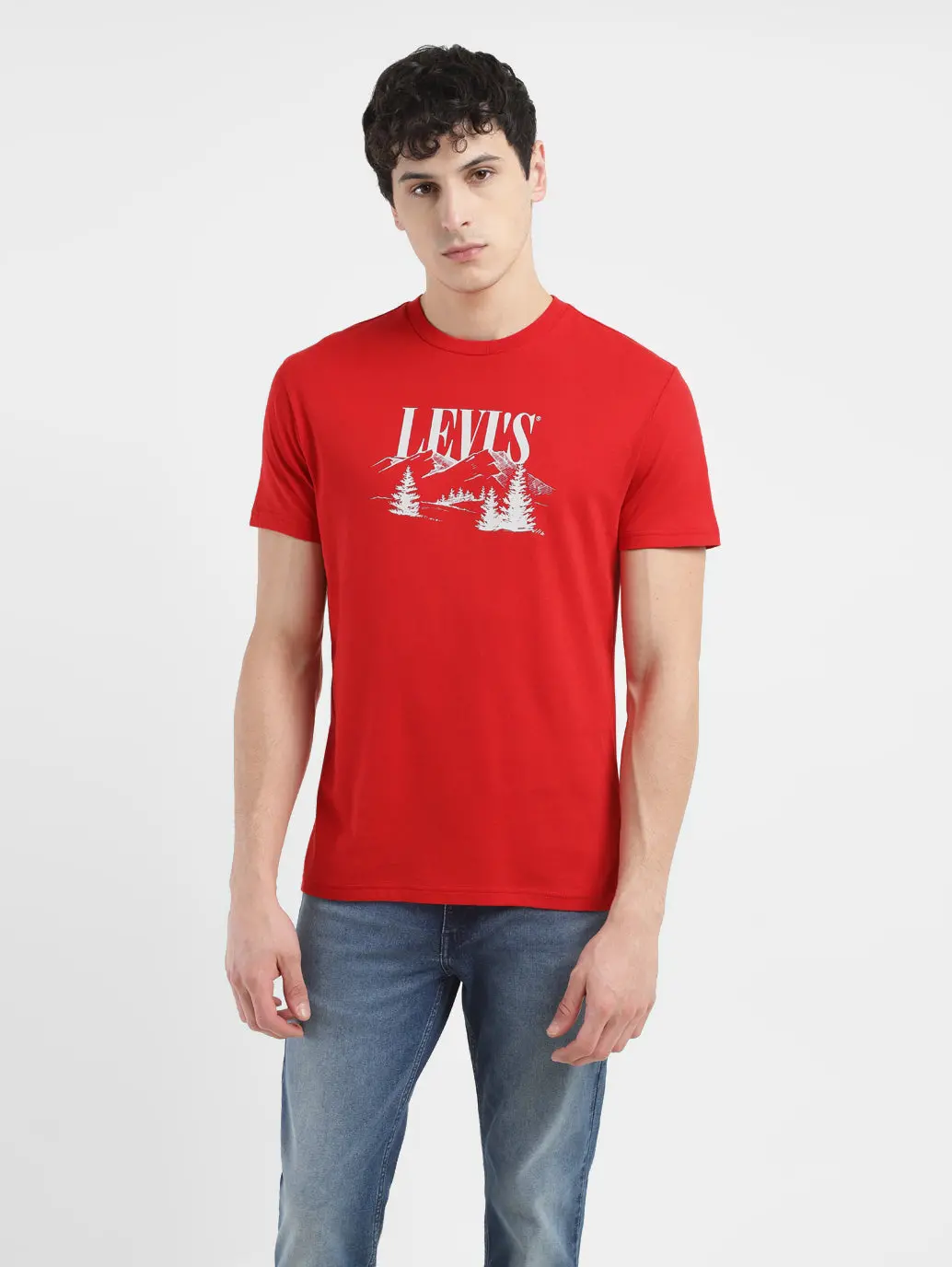 Men's Graphic Print Crew Neck T-Shirt 1