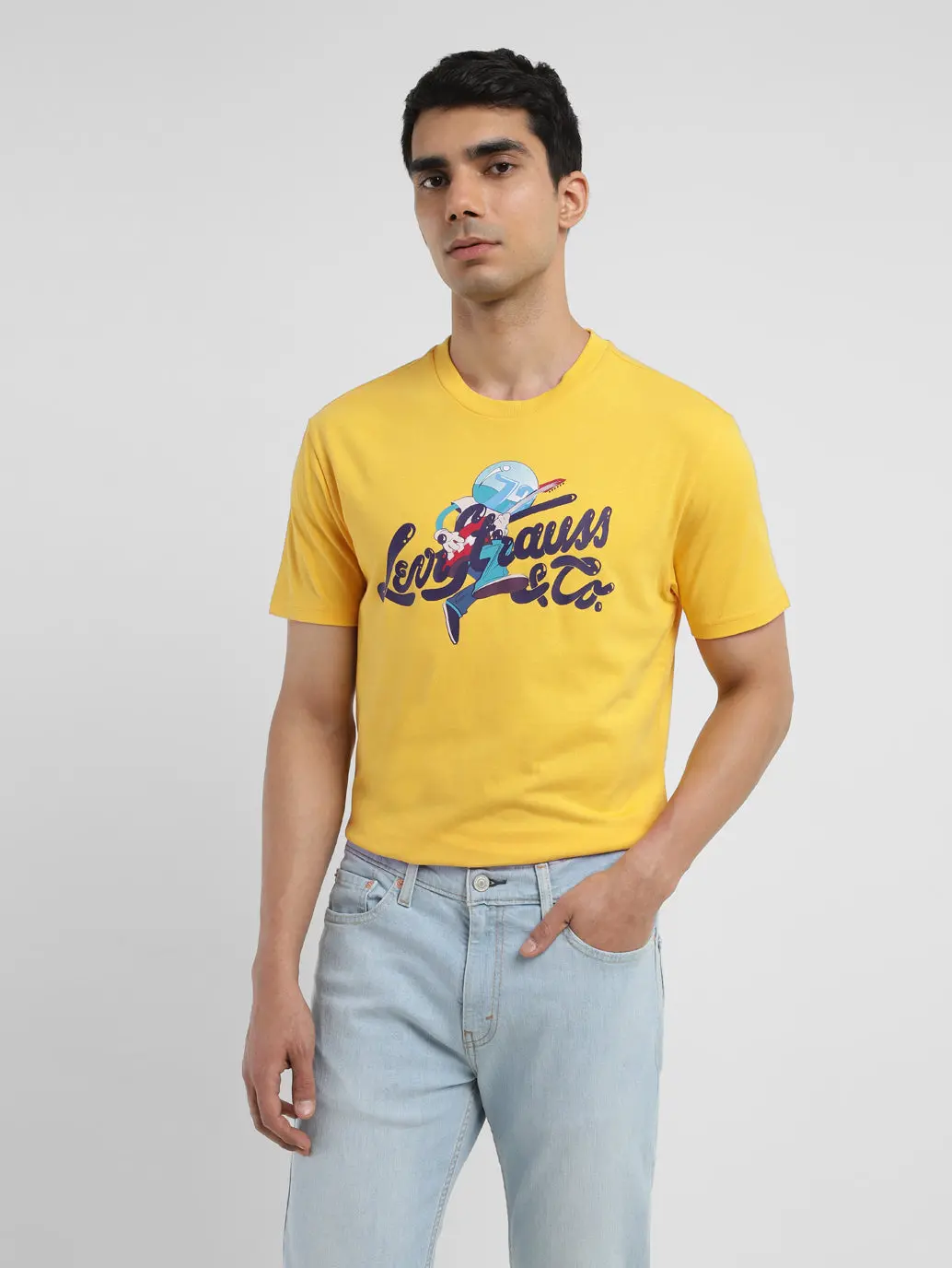 Men's Graphic Print Crew Neck T-Shirt 1