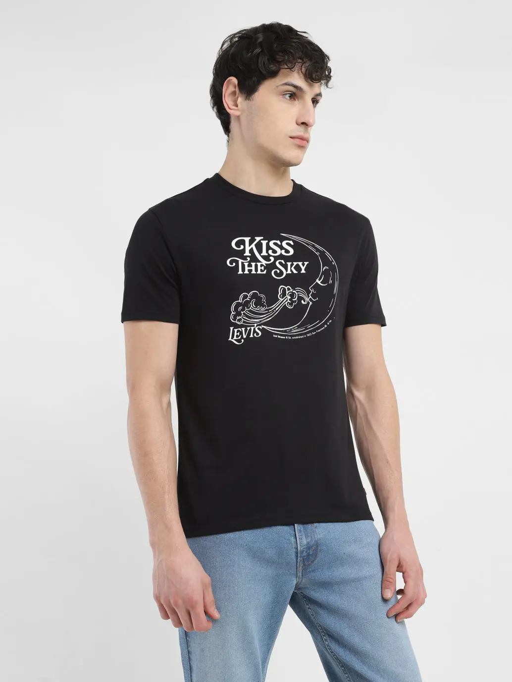 Men's Graphic Print Crew Neck T-Shirt 1
