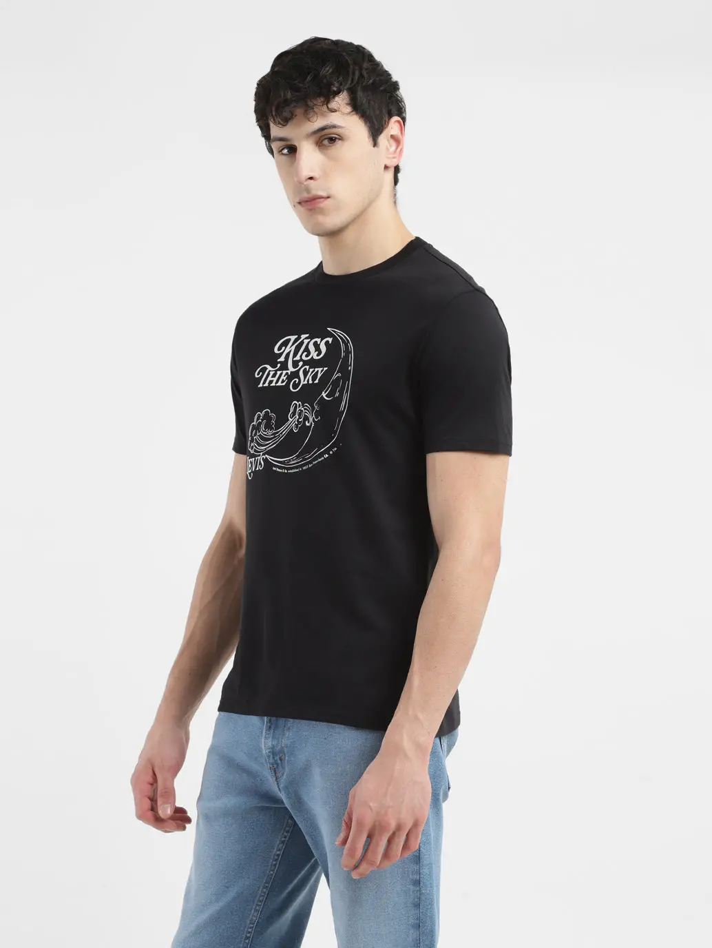 Men's Graphic Print Crew Neck T-Shirt 4