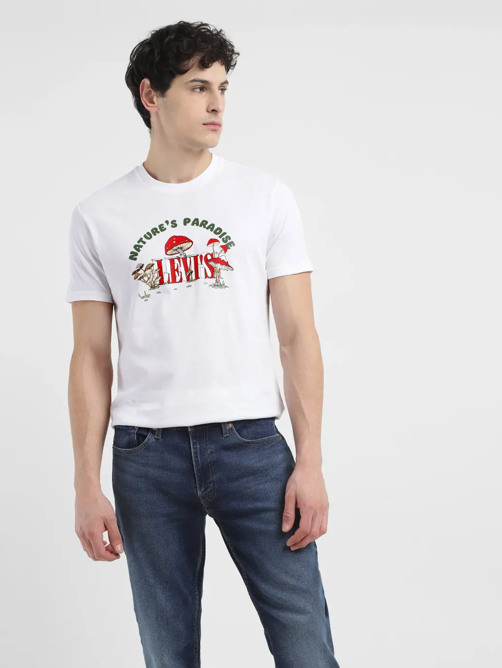Men's Graphic Print Crew Neck T-Shirt 1