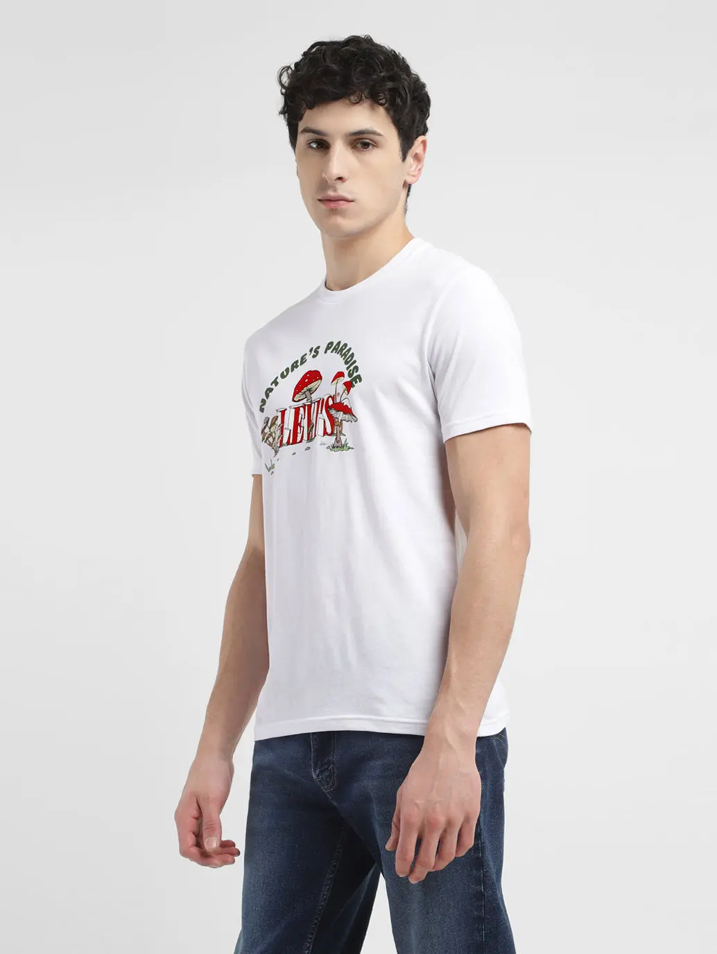 Men's Graphic Print Crew Neck T-Shirt 4