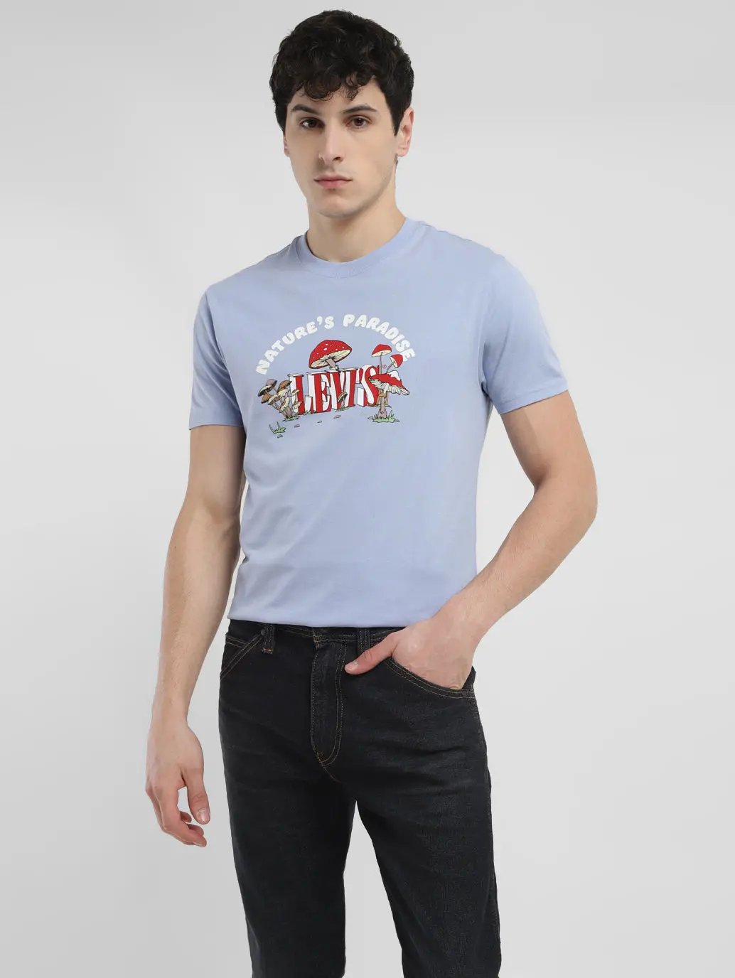 Men's Graphic Print Crew Neck T-Shirt 1