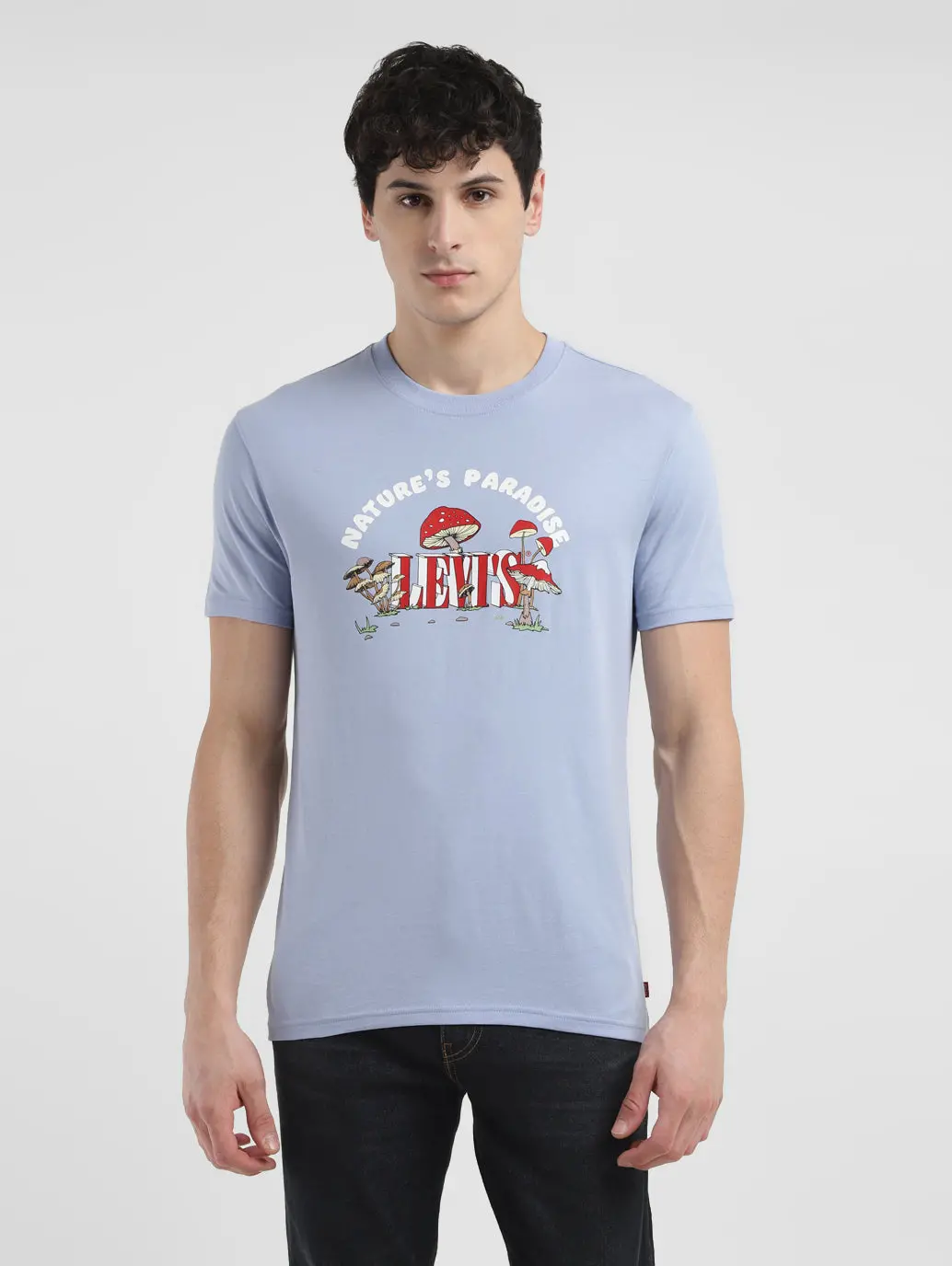 Men's Graphic Print Crew Neck T-Shirt 2