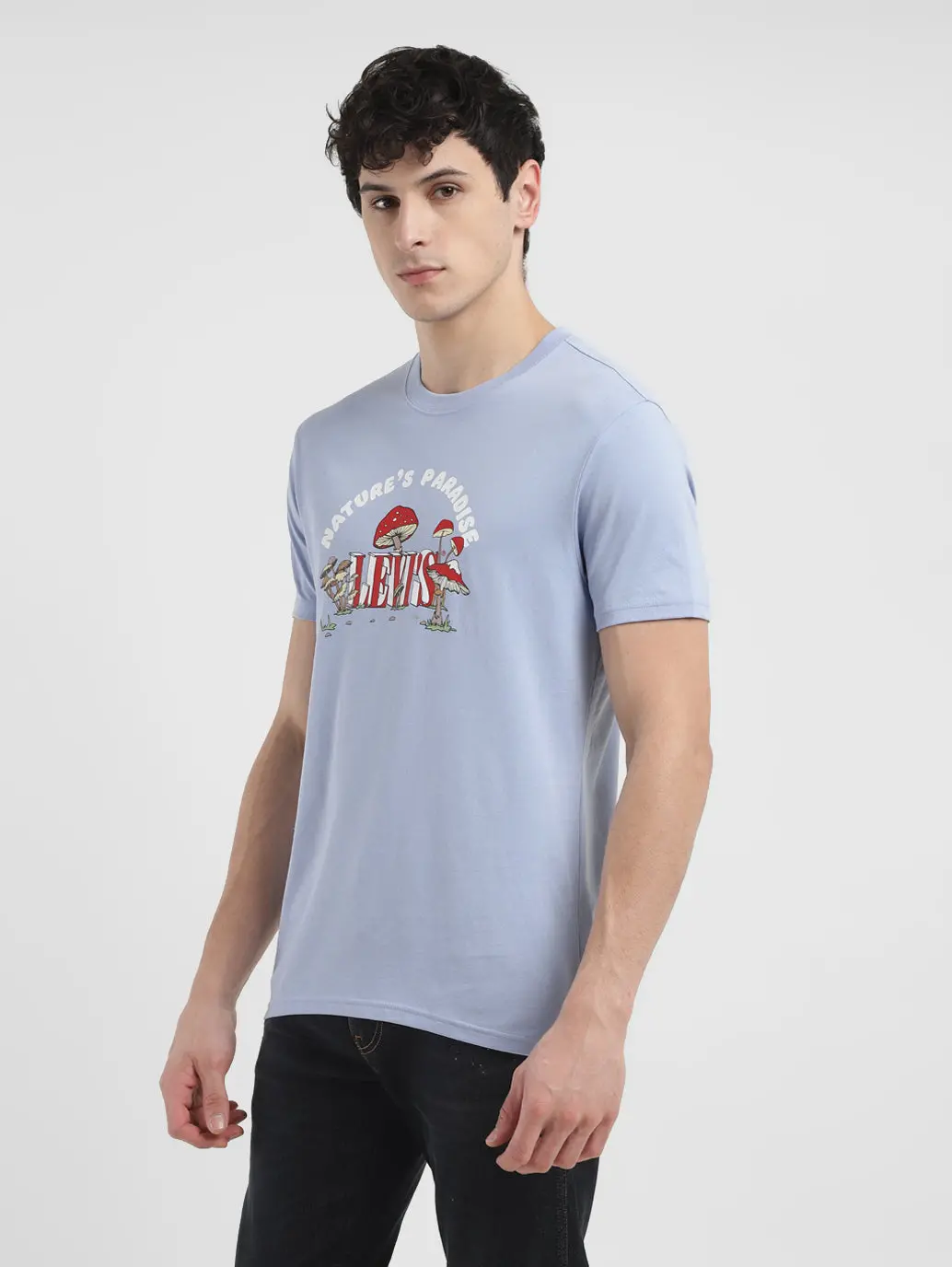 Men's Graphic Print Crew Neck T-Shirt 4