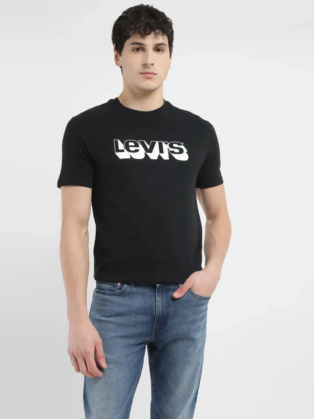 Men's Brand Logo Crew Neck T Shirt 1