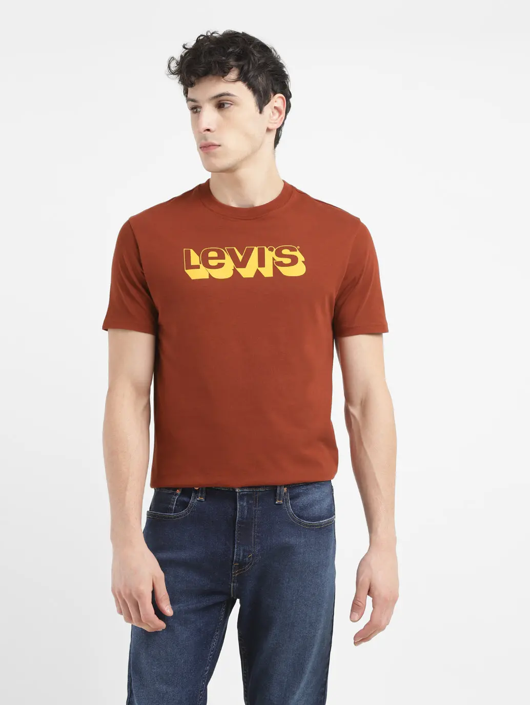 Men's Brand Logo Crew Neck T-Shirt 1