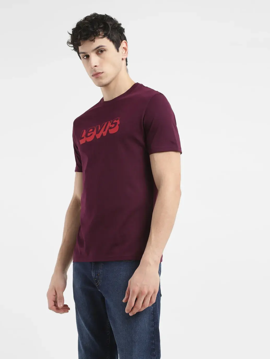 Men's Brand Logo Crew Neck T Shirt 1