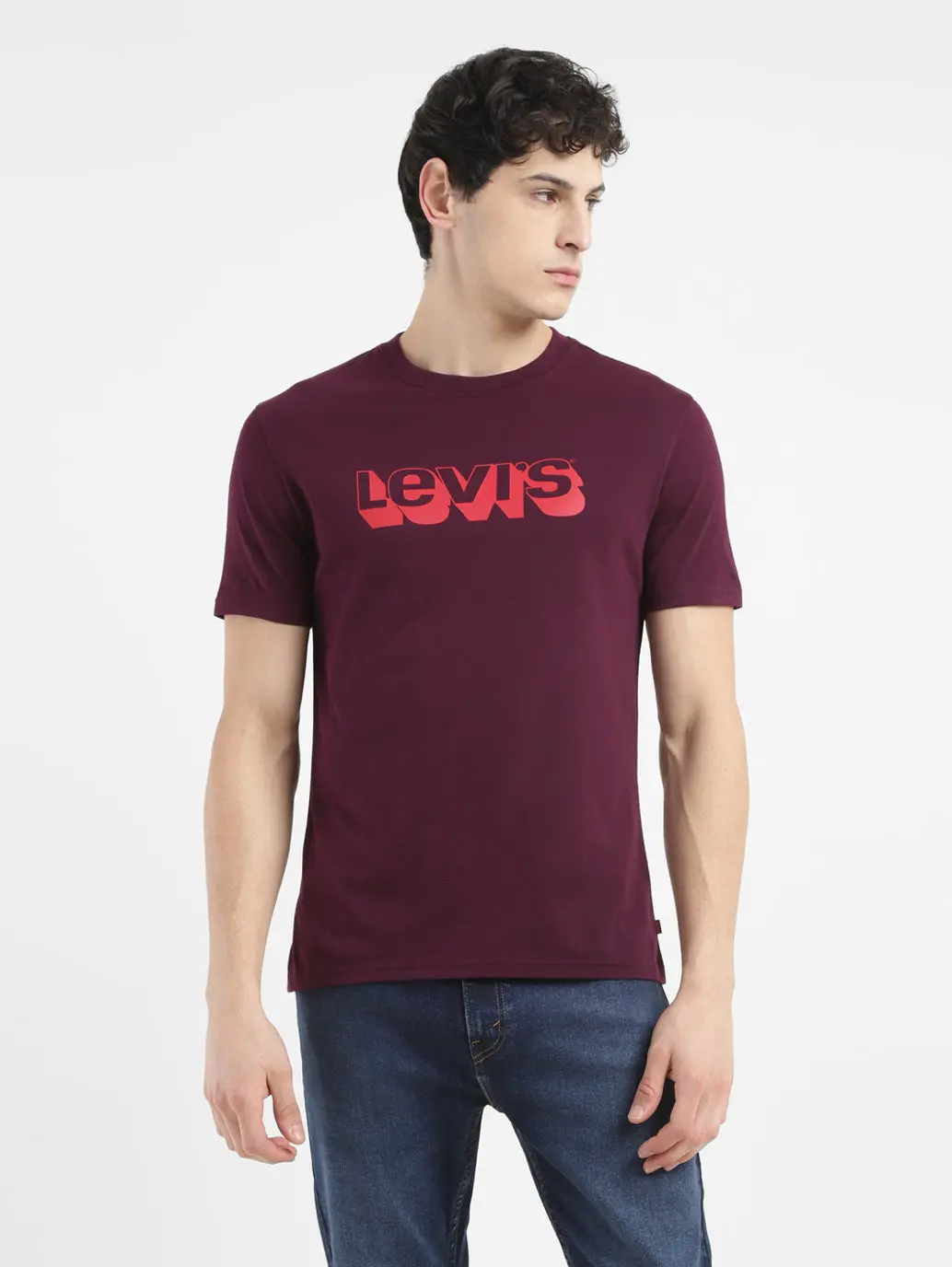 Men's Brand Logo Crew Neck T Shirt 2