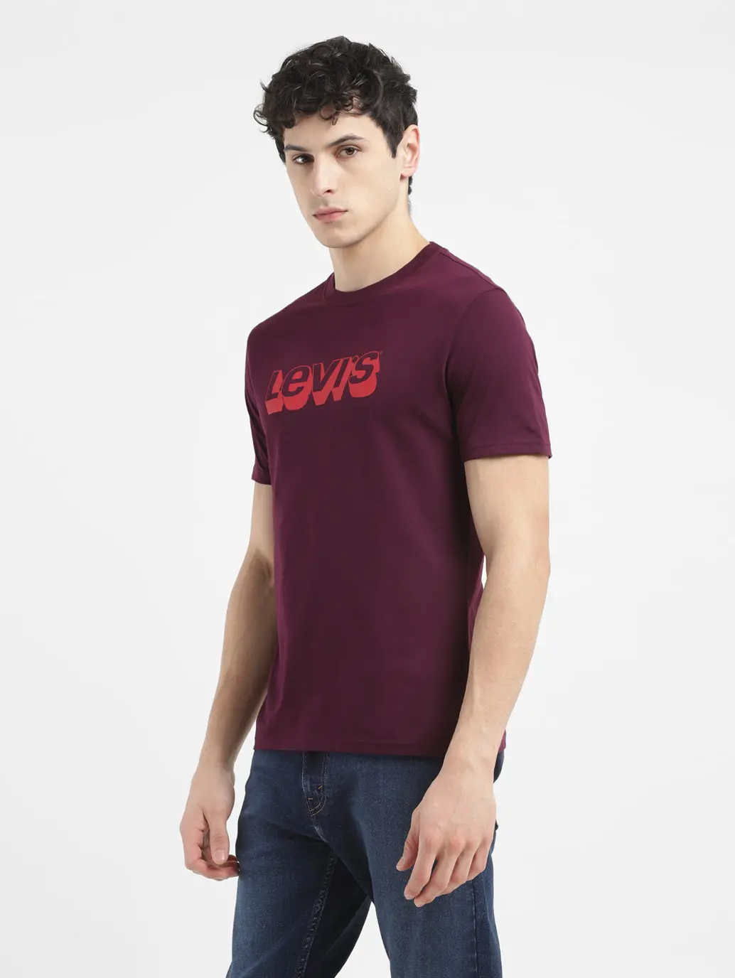 Men's Brand Logo Crew Neck T Shirt 4