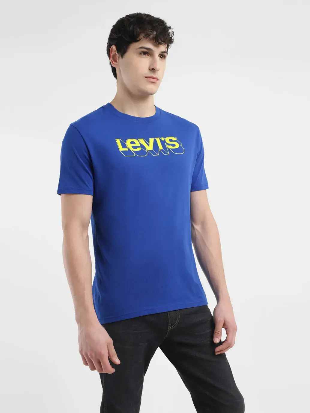 Men's Brand Logo Crew Neck T Shirt 1