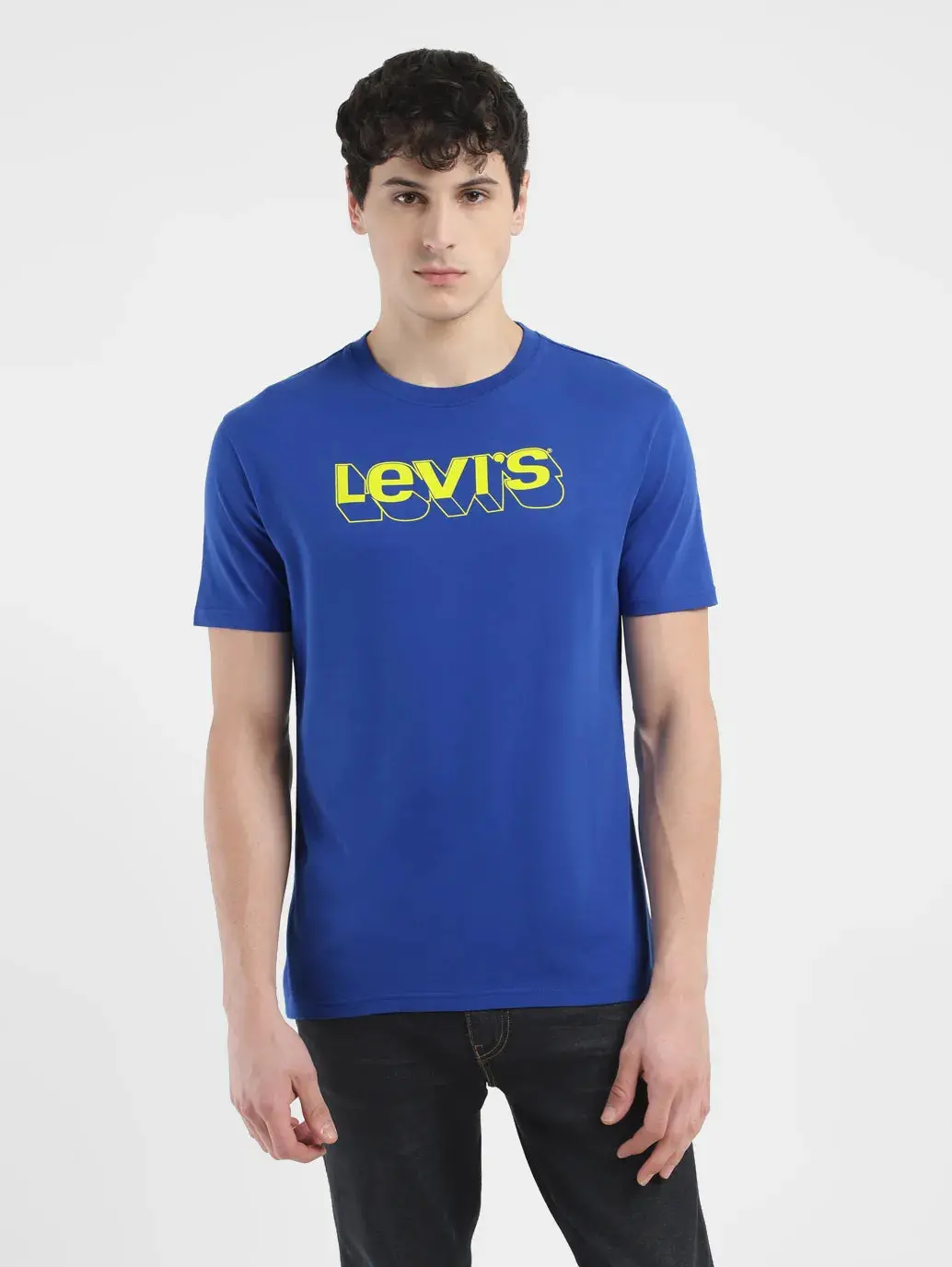 Men's Brand Logo Crew Neck T Shirt 2