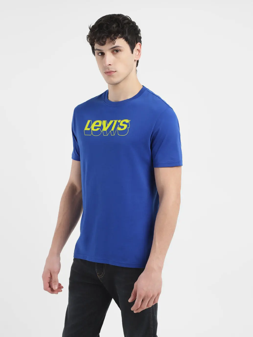 Men's Brand Logo Crew Neck T Shirt 4