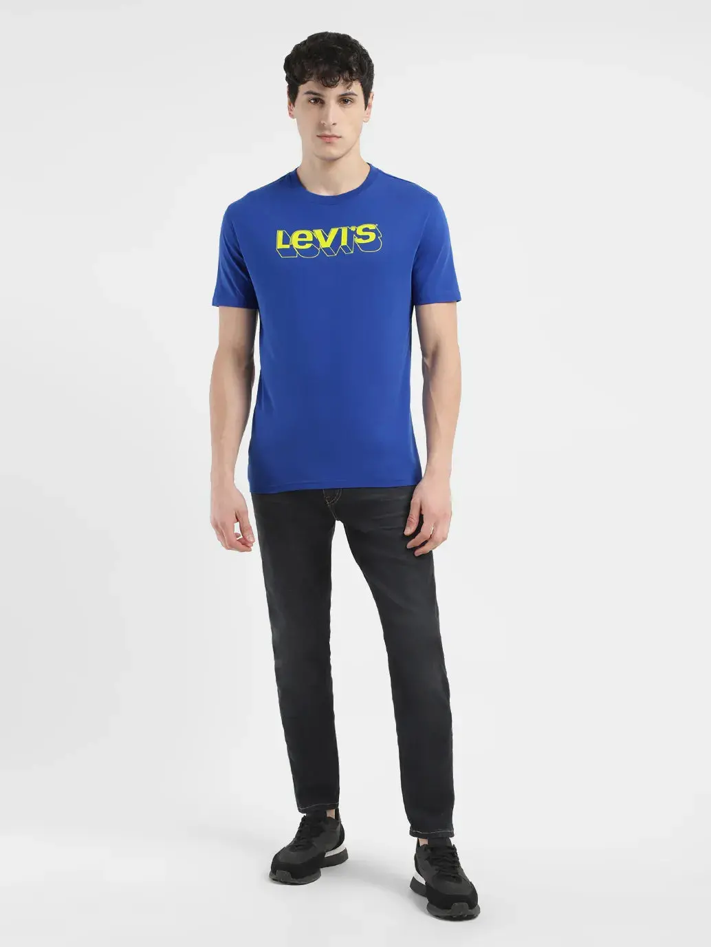 Men's Brand Logo Crew Neck T Shirt 6