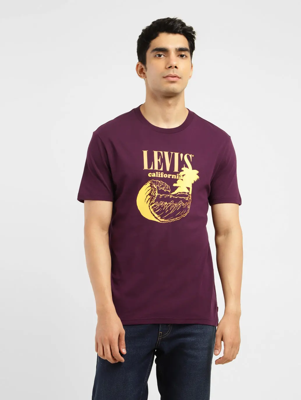 Men's Graphic Print Crew Neck T-Shirt 1