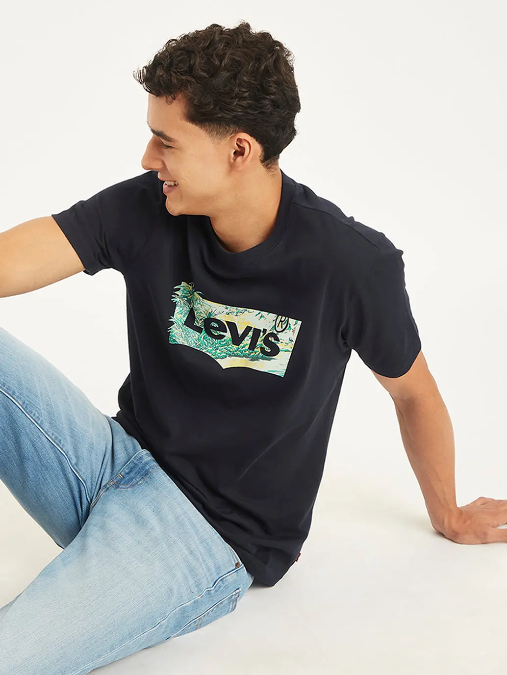 Men's Brand Logo Slim Fit T-Shirt 1