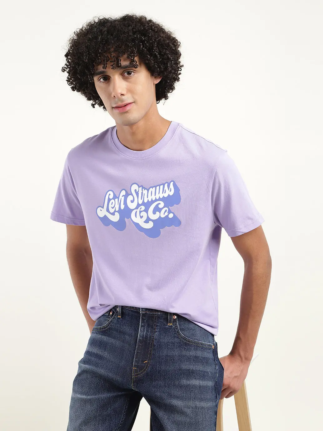 Men's Brand Logo Crew Neck T-Shirt 1