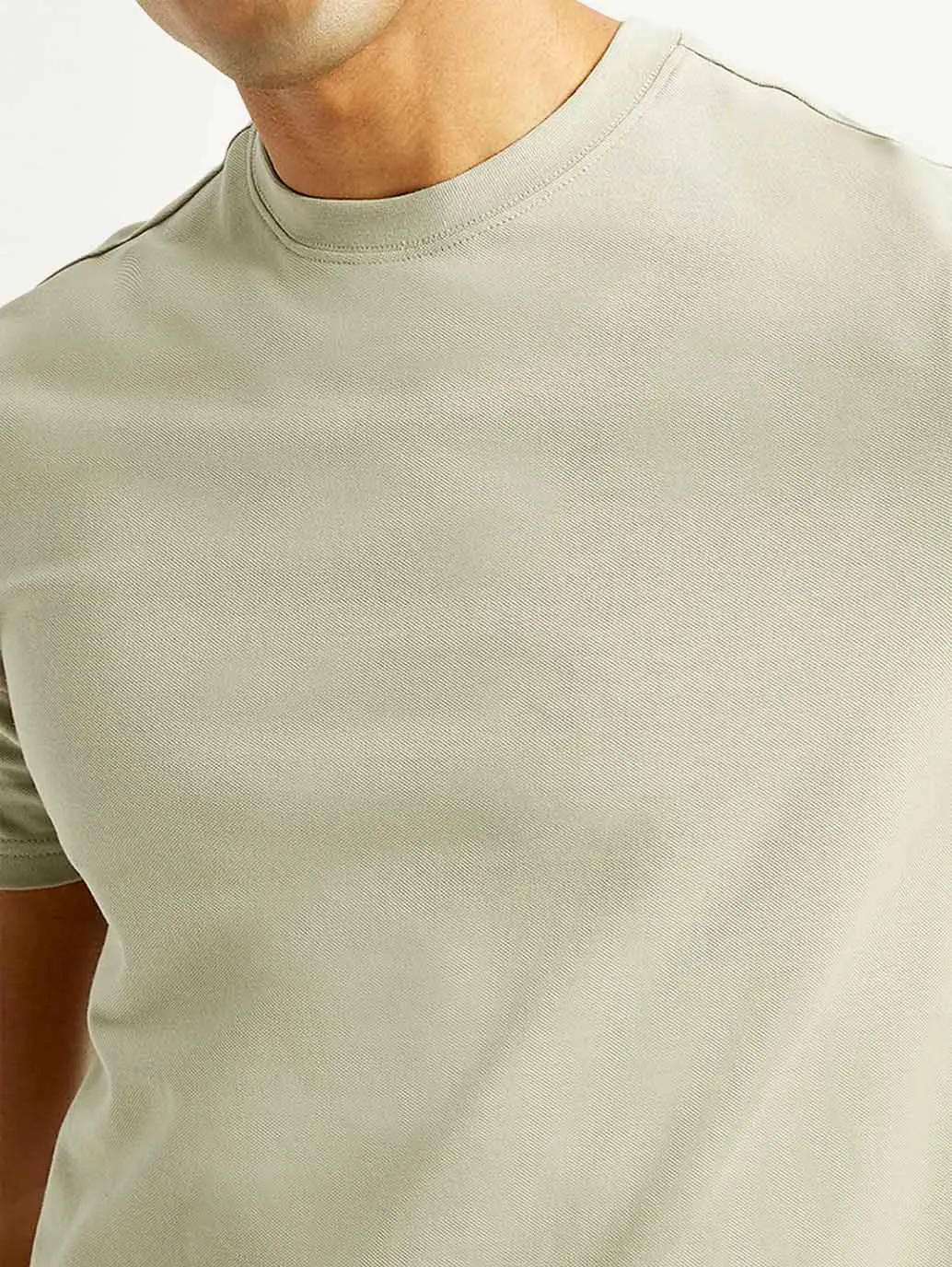 Men's Solid Slim Fit T-Shirt 3
