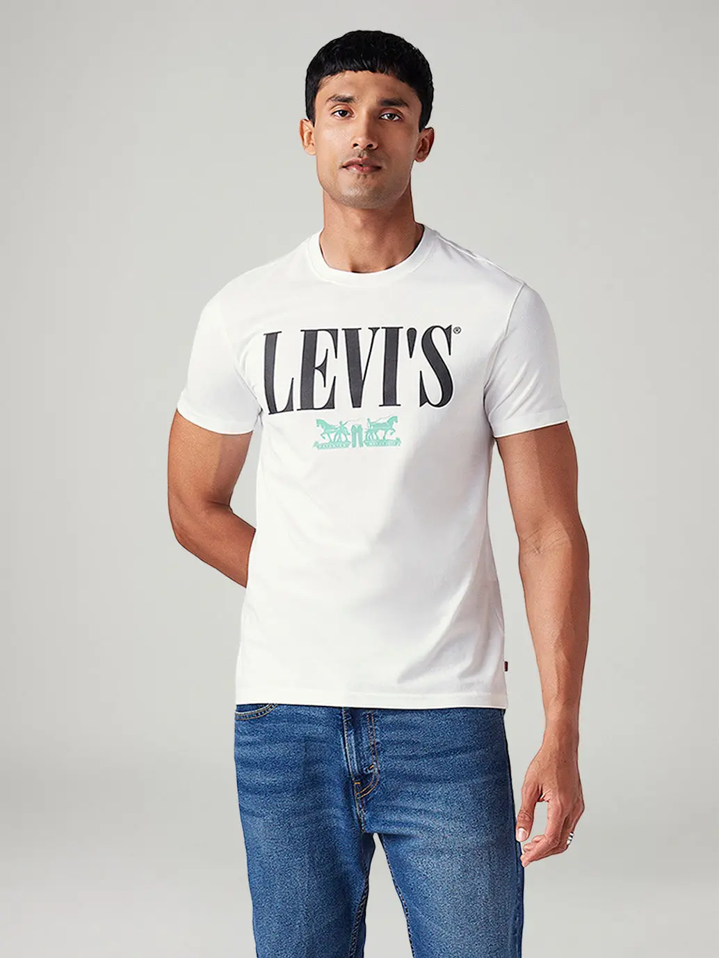 Men's Logo Printed Slim Fit T-Shirt 1