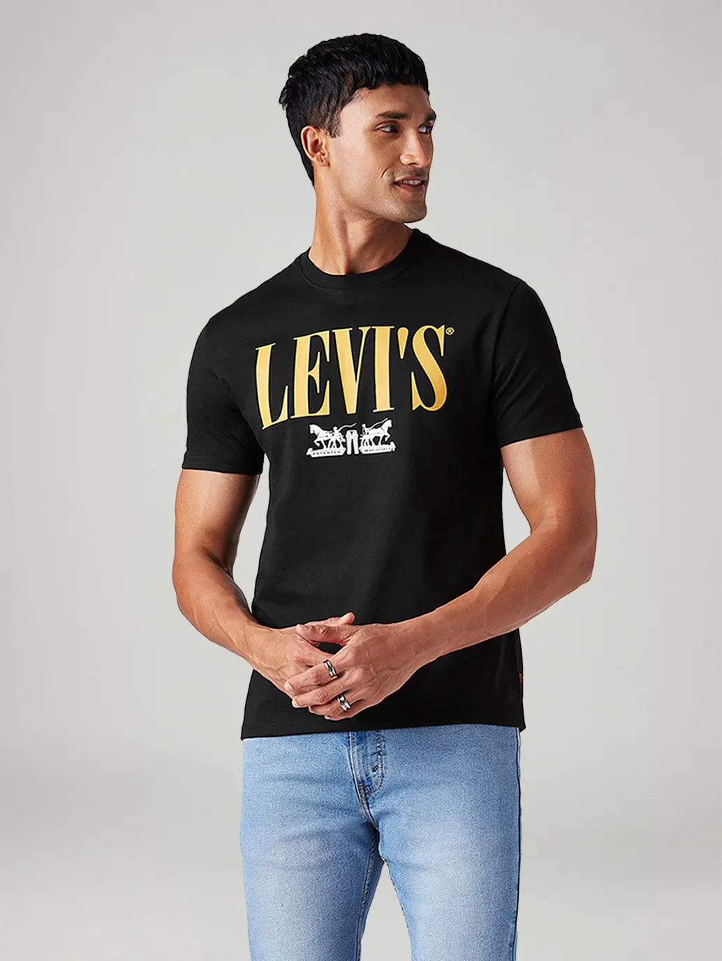 Men's Logo Printed Slim Fit T-Shirt 1