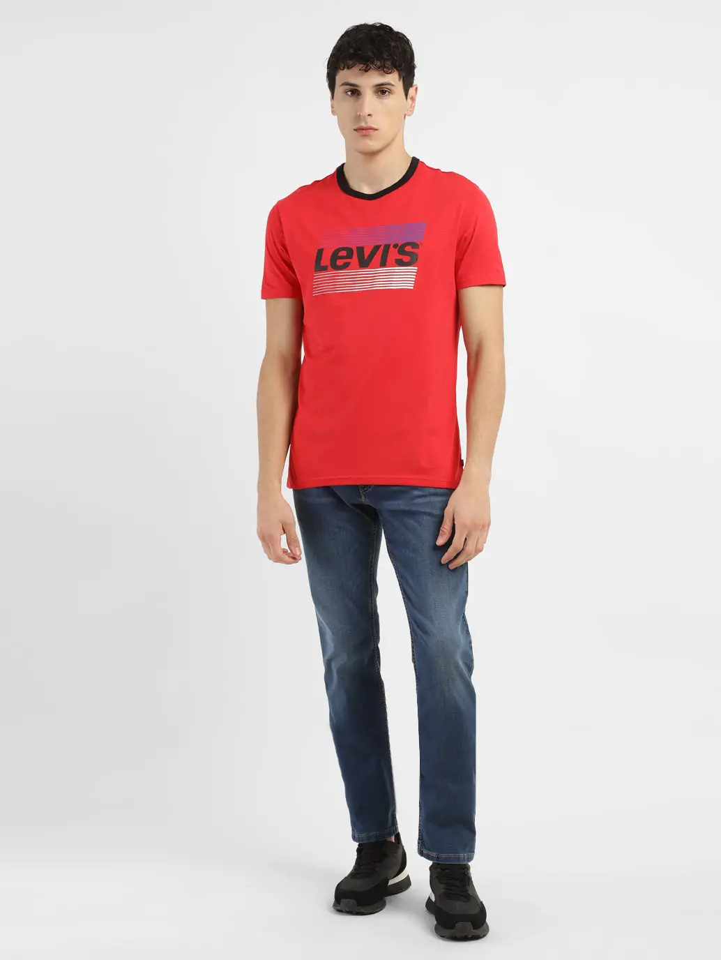 Men's Brand Logo Slim Fit T-Shirt 1