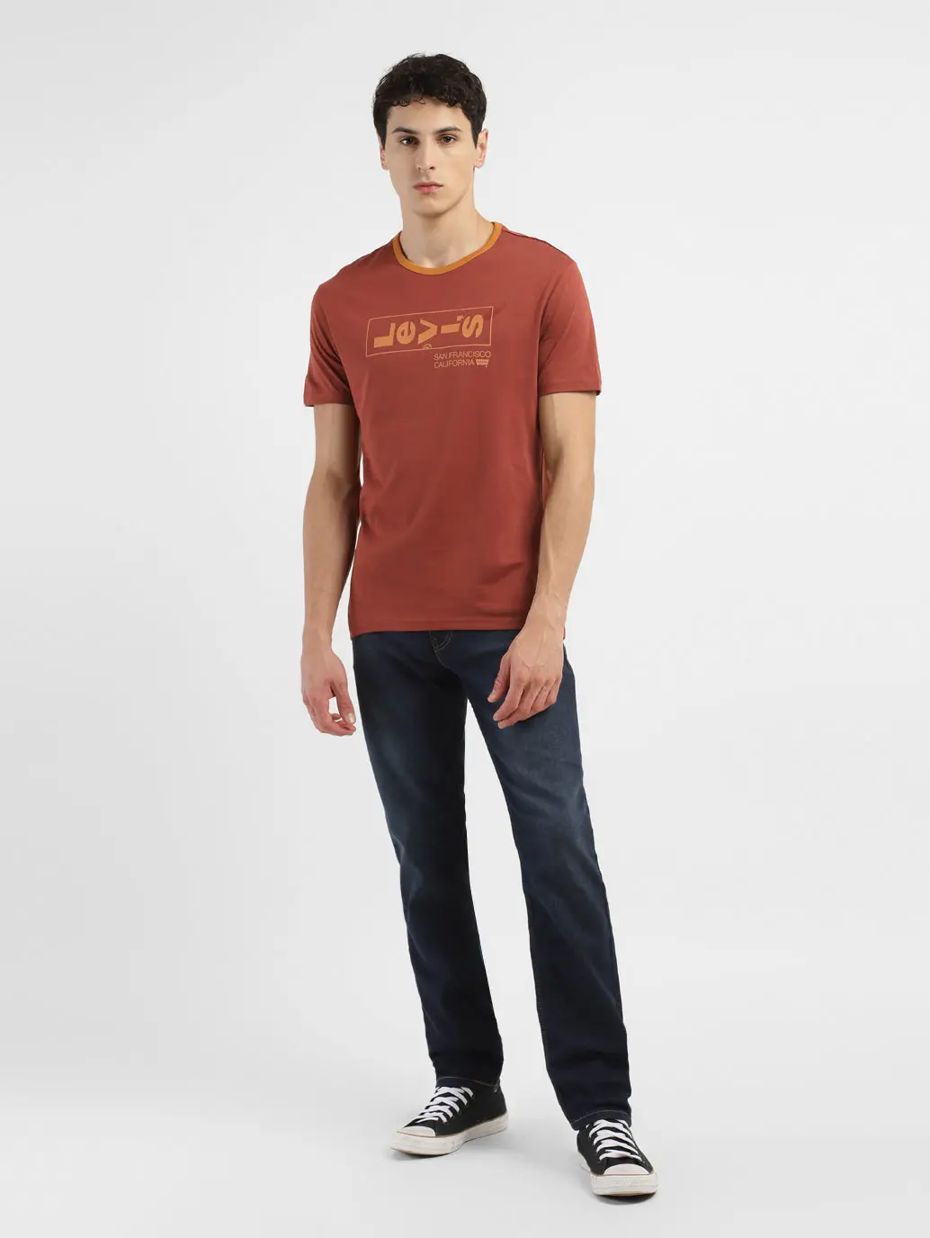 Men's Brand Logo Crew Neck T-Shirt 1