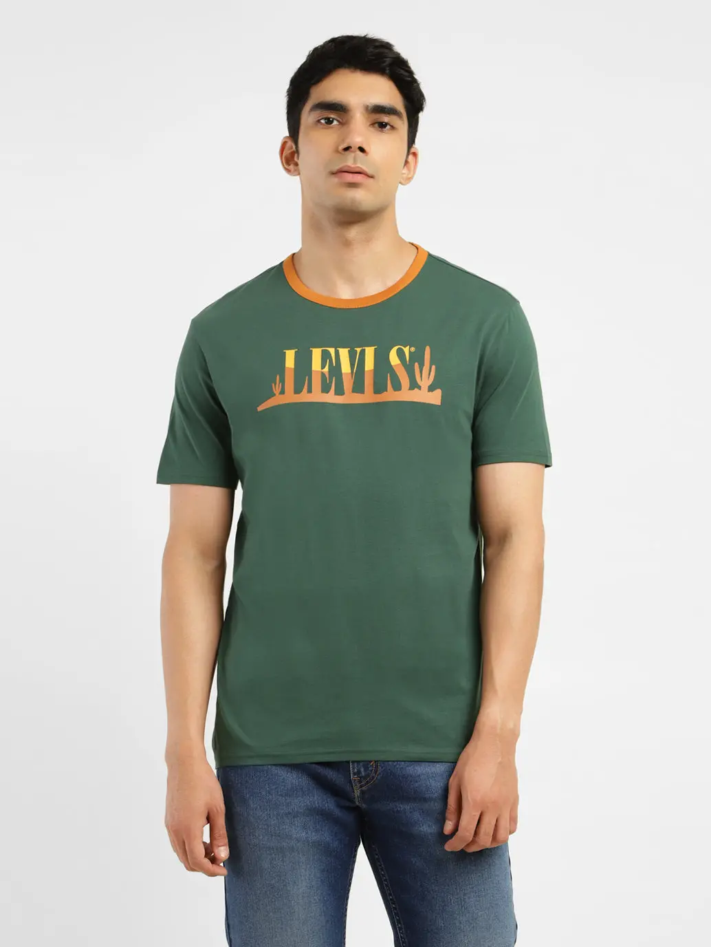 Men's Brand Logo Slim Fit T-Shirt 1