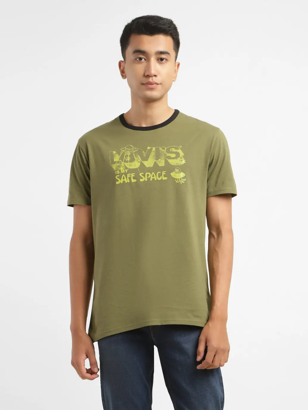 Men's Brand Logo Crew Neck T-Shirt 1