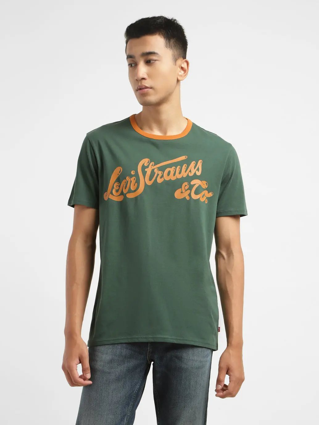 Men's Brand Logo Crew Neck T-Shirt 1