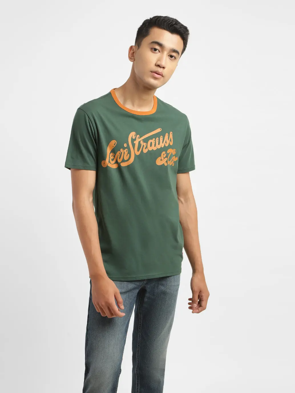 Men's Brand Logo Crew Neck T-Shirt 1