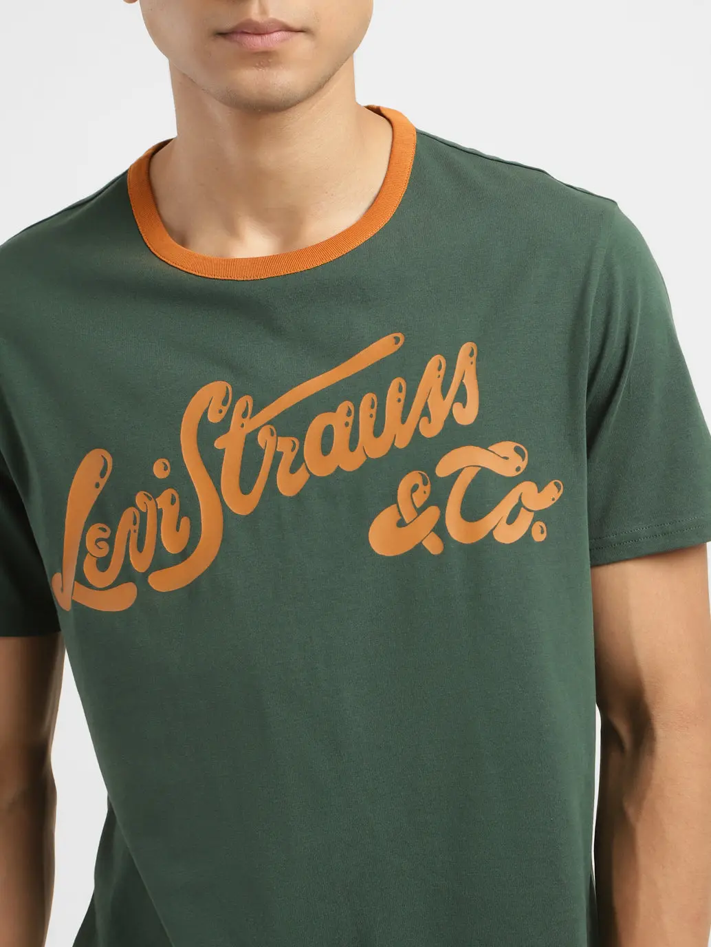 Men's Brand Logo Crew Neck T-Shirt 4