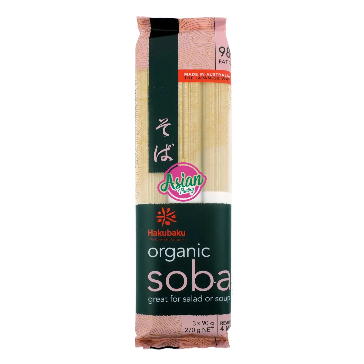 Hakubaku Organic Soba Noodles 270G 1