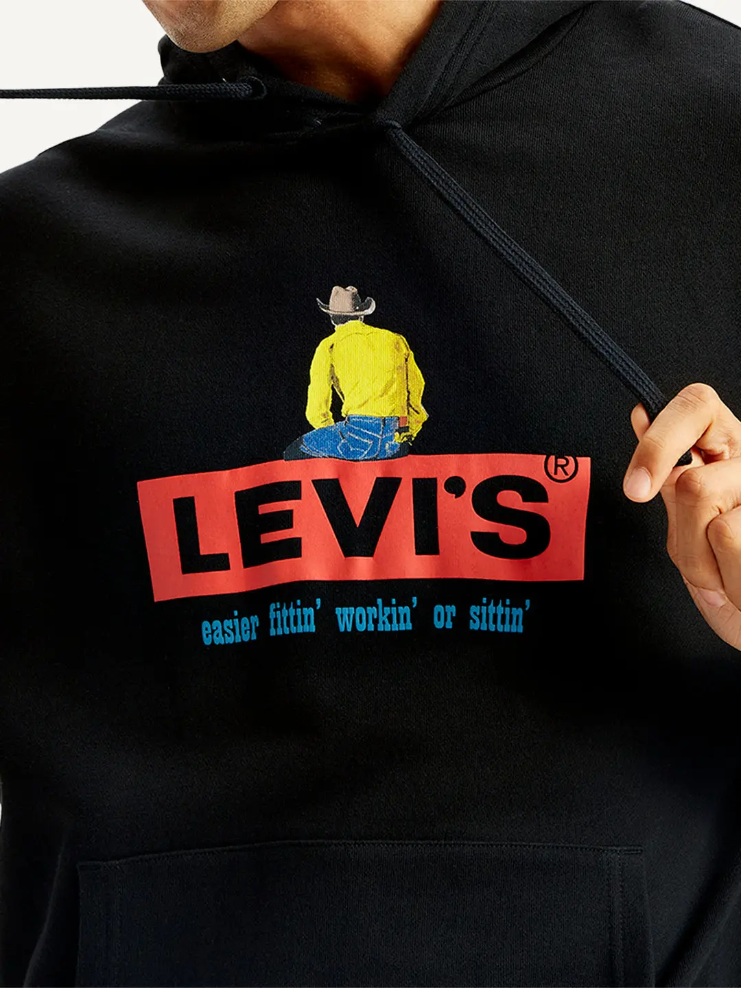 Men's Solid Black Crew Neck Sweatshirt 4