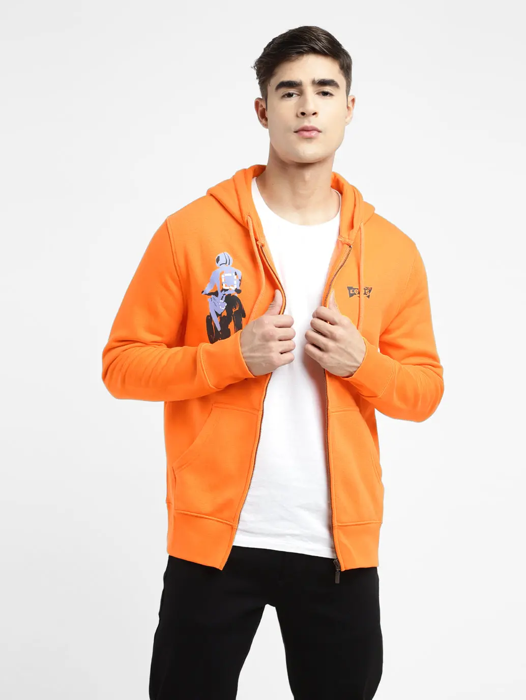 Men's Graphic Print Hooded Sweatshirt 1