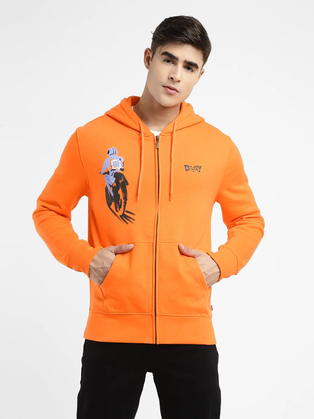 Men's Graphic Print Hooded Sweatshirt 2