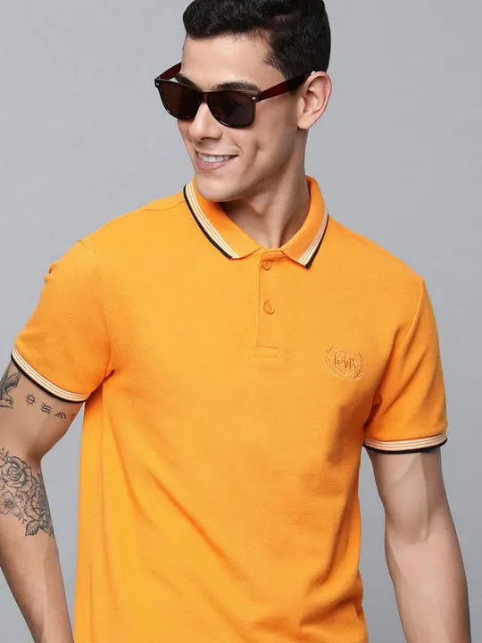 Men's Solid Polo T-Shirt 1