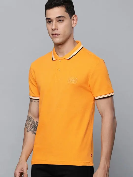 Men's Solid Polo T-Shirt 2