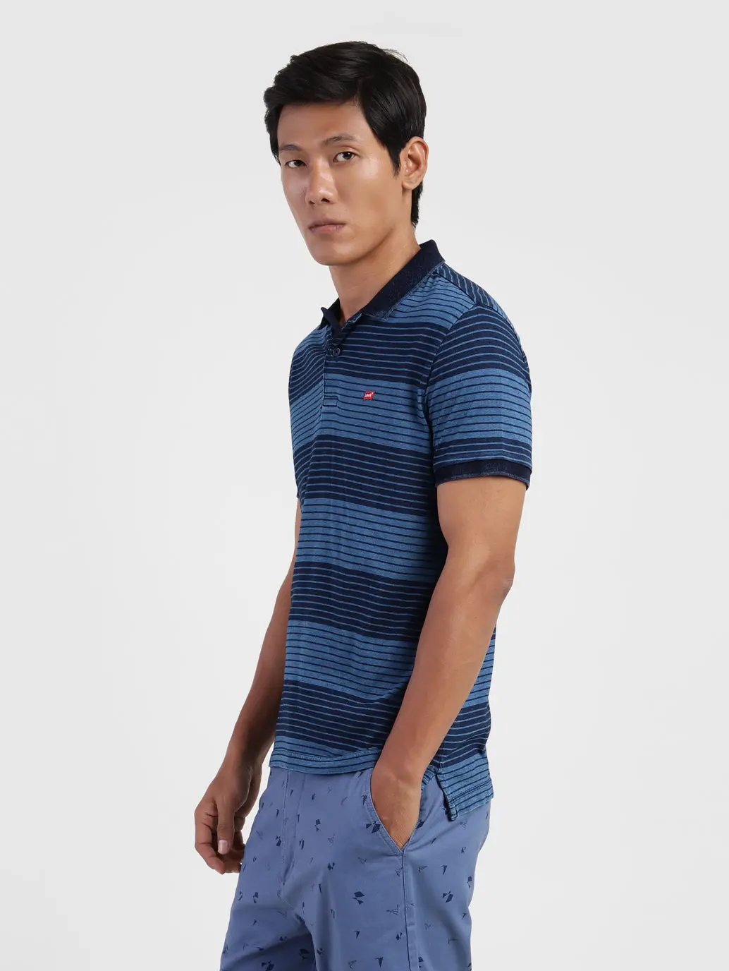Men's Striped Polo T-Shirt 3
