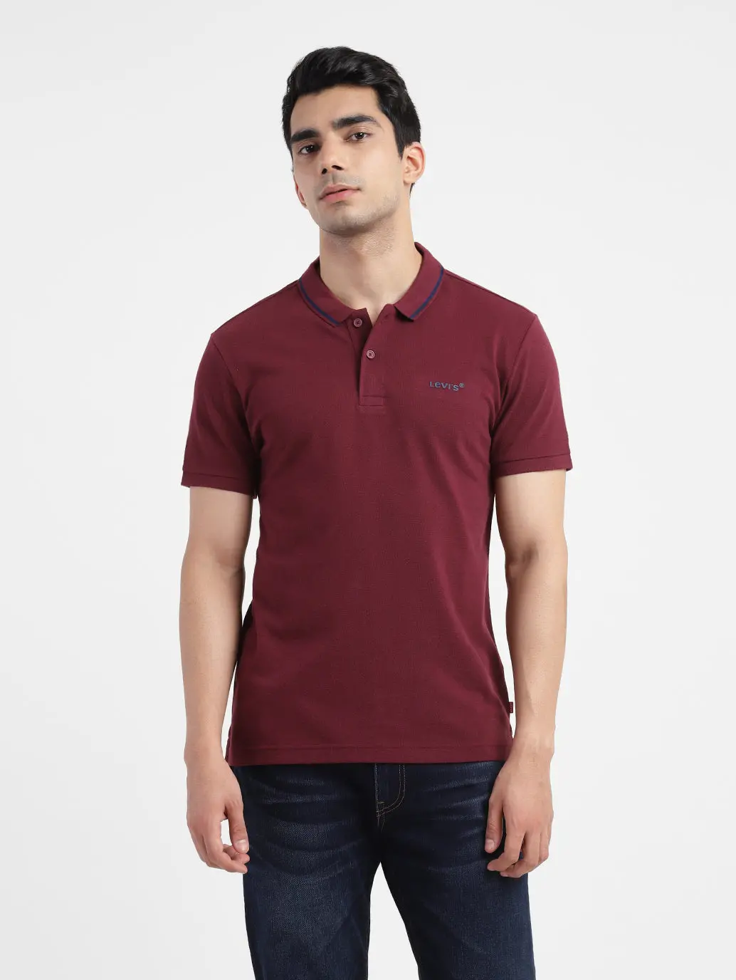 Men's Solid Polo T-Shirt 1