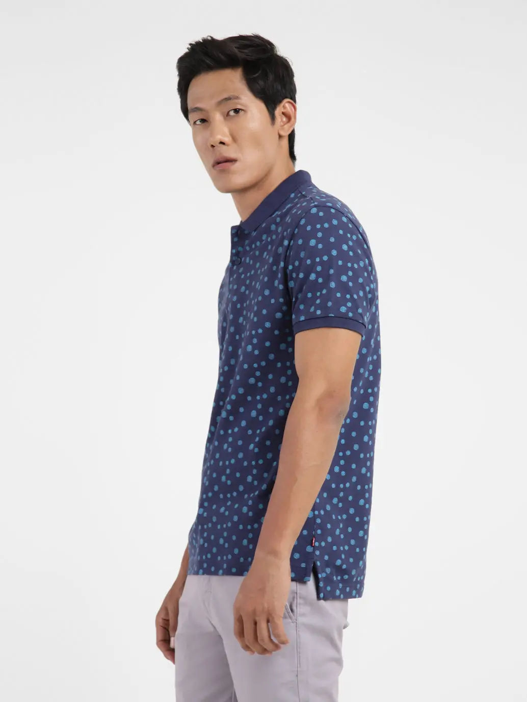 Men's Polka Dot Polo T-Shirt 3
