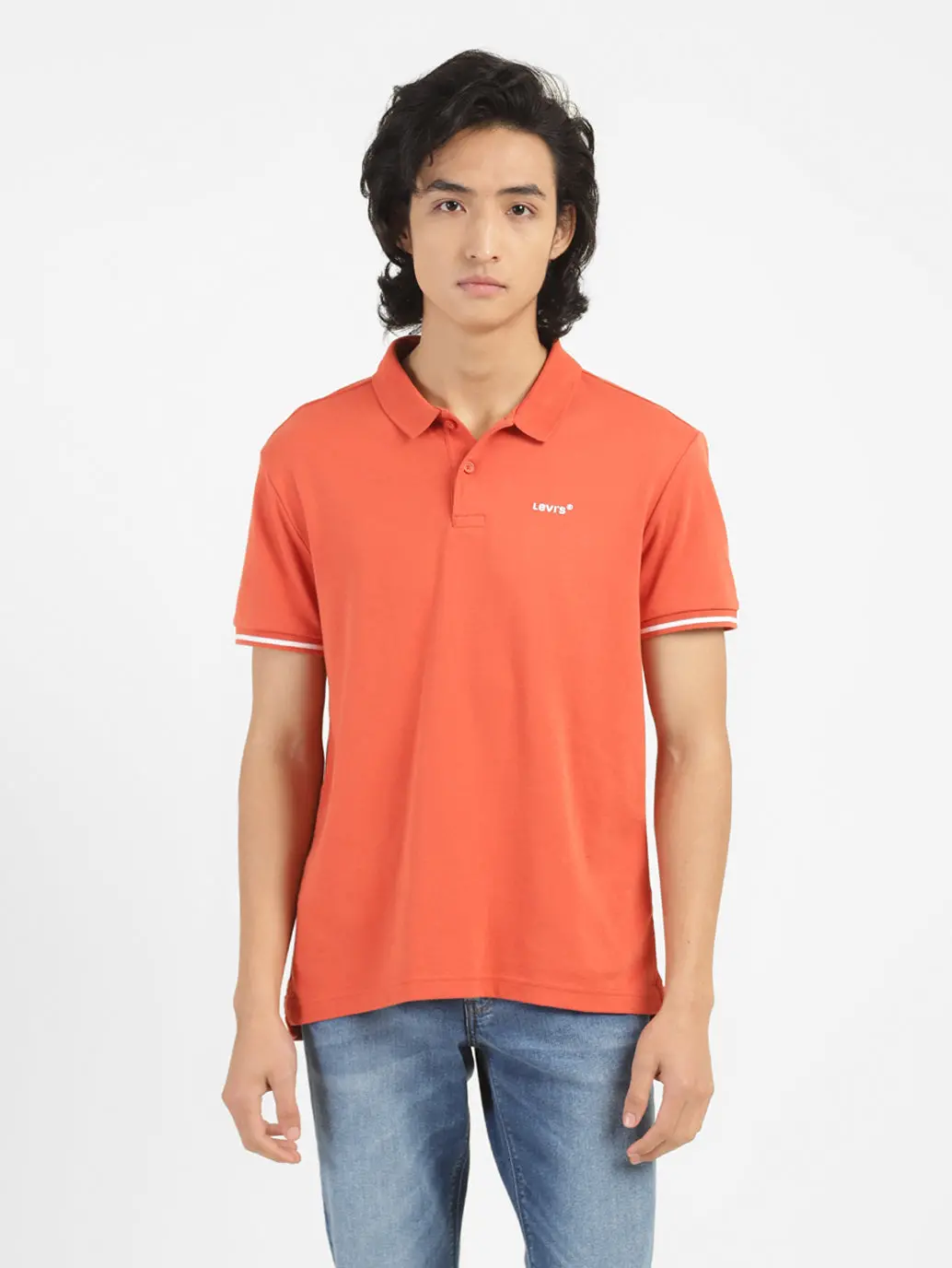 Men's Solid Polo T-Shirt 1