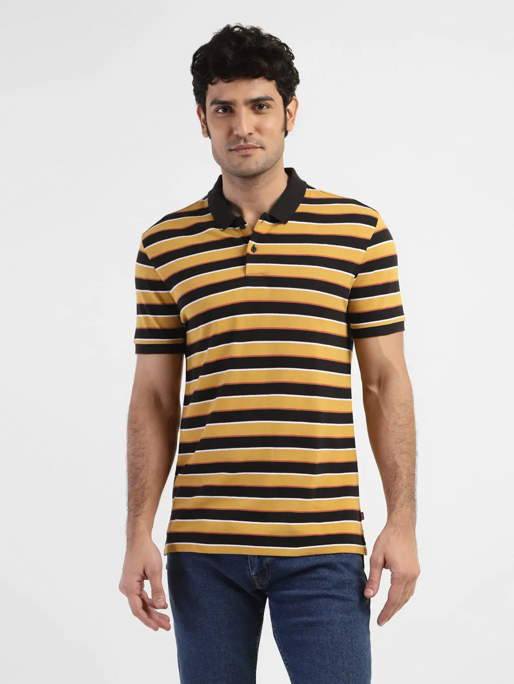 Men's Striped Polo T-Shirt 2